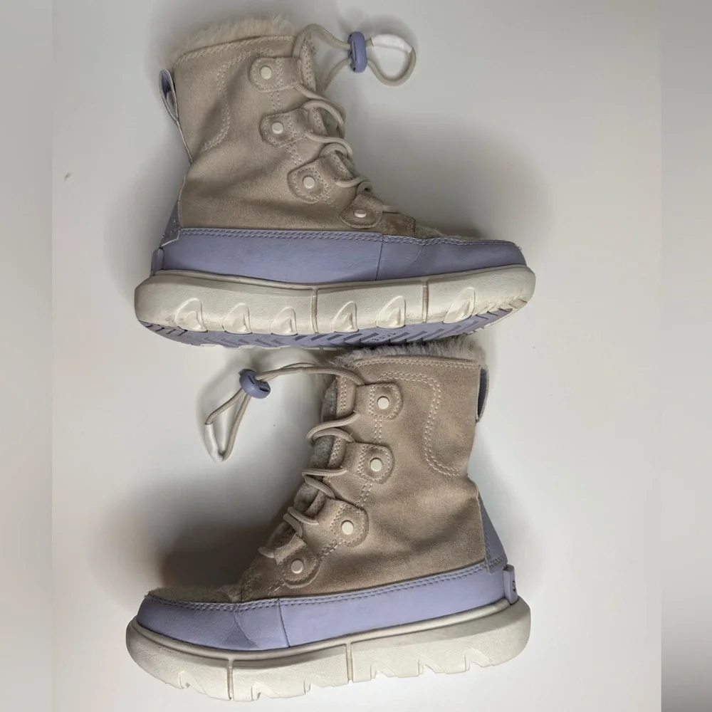 Sorel Youth Explorer Lace-Up Waterproof Cold-Weather Boots Size 1 Outdoor Snow